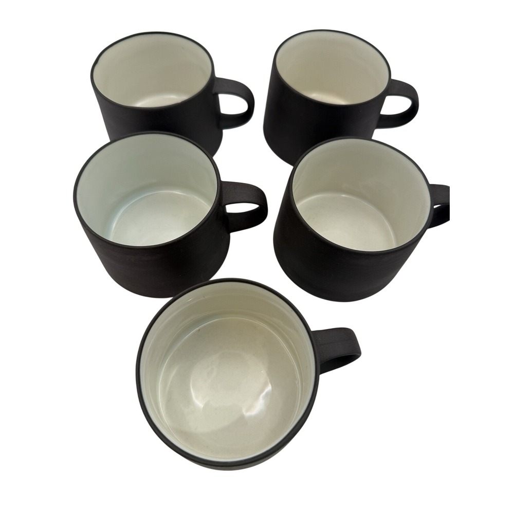 Dansk Designs-Flamestone Smooth Brown-Denmark -2 3/8" Cups-Set of 5